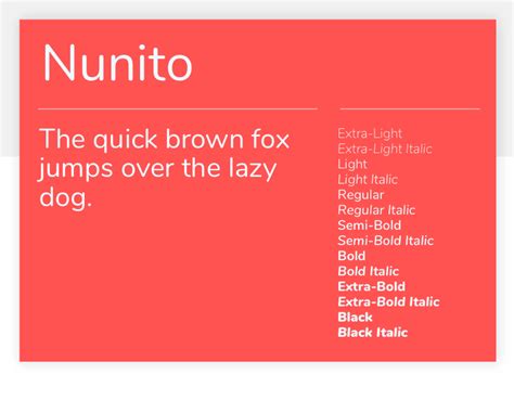 The Best 50 Google Fonts for your website - Justinmind