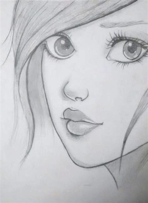 Pencil Drawings Of Girls Faces