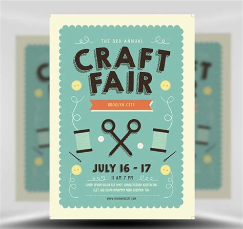 Craft Fair Flyer Template - FlyerHeroes