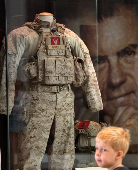 Navy SEAL who shot bin Laden to visit Nixon Library, uniform on display ...