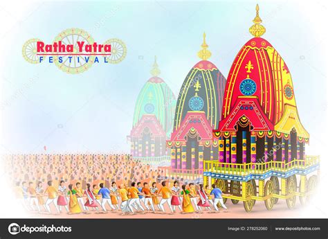 Rath Yatra Lord Jagannath festival Holiday background celebrated in ...