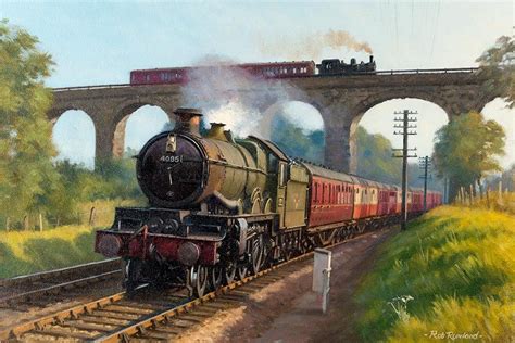 Railway & Landscape Paintings by Rob Rowland GRA | Steam art, Steam ...