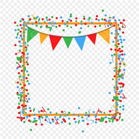 Confetti Clipart Border