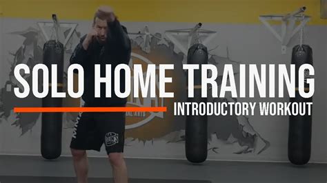 Beginner Solo Workout (Boxing/Muay Thai/MMA) - Train at home! - YouTube