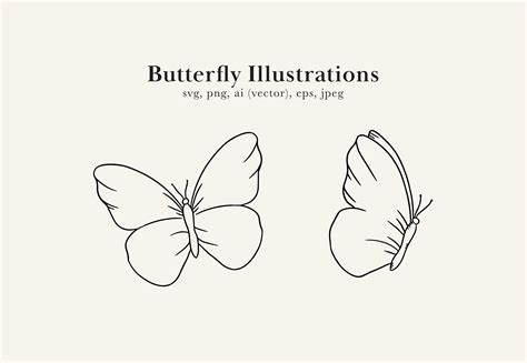 Butterfly Cutting File, Simple Butterflies, Butterfly Drawing ...