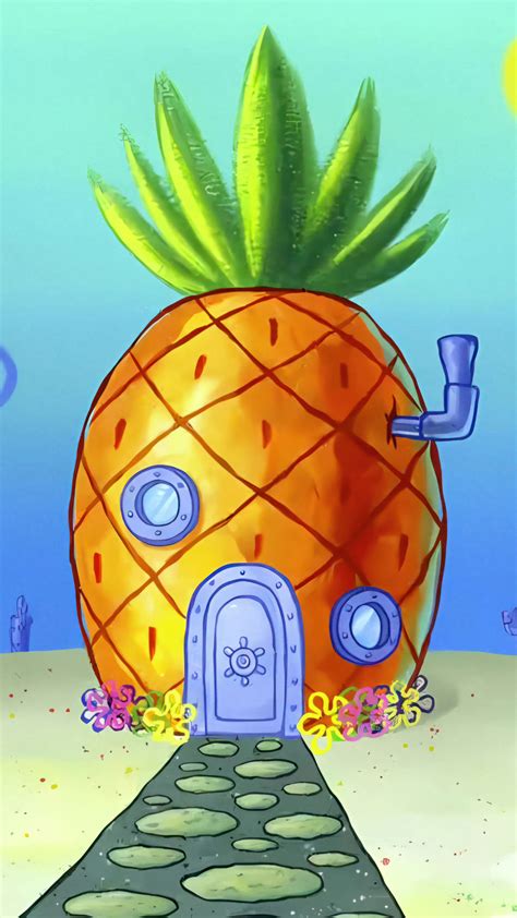 SpongeBob Pineapple House 4K #8270i Wallpaper iPhone Phone