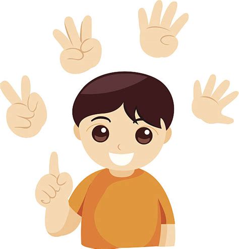 Child Counting Fingers Illustrations, Royalty-Free Vector Graphics ...