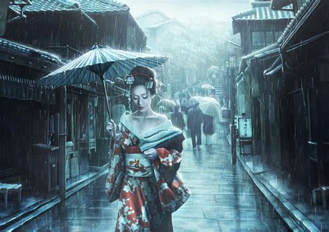 Japanese Geisha Art Wallpapers - Top Free Japanese Geisha Art ...