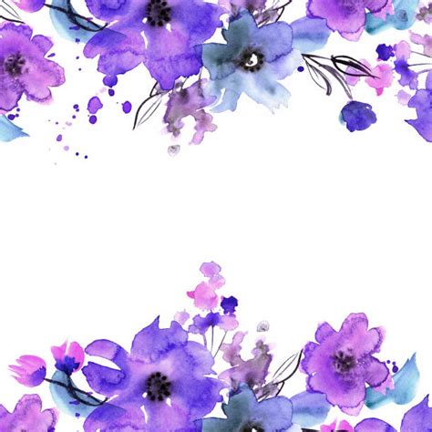 Best Watercolor Flowers Illustrations, Royalty-Free Vector Graphics ...