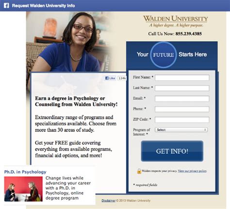 Facebook landing pages Walden University By www.twitter.com ...