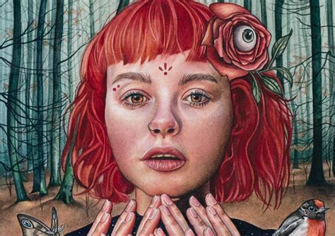 Amazing Surrealism Portrait Paintings by Kaitlyn Page on Trendy Art Ideas