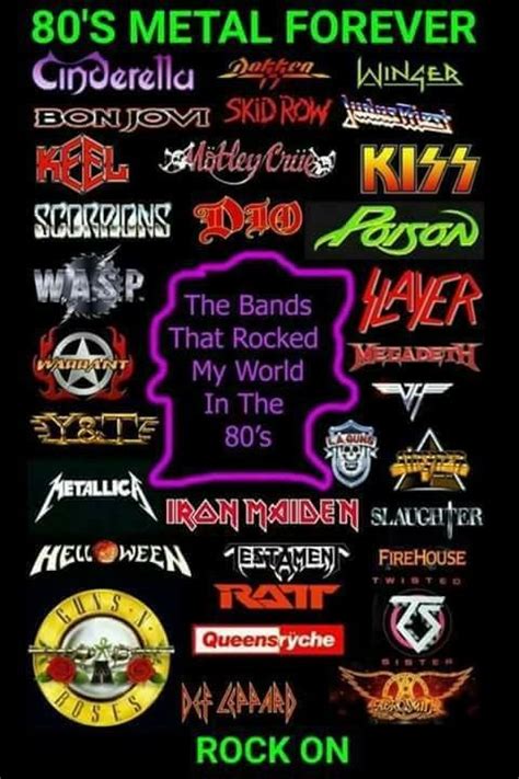 80s Metal Bands, Hair Metal Bands, 80s Rock Bands, Rock Band Logos, 80s ...