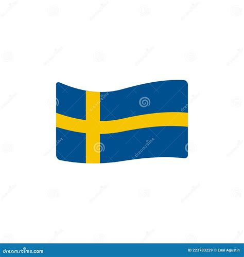 Sweden Flag Icon Logo Design Template Stock Vector - Illustration of ...