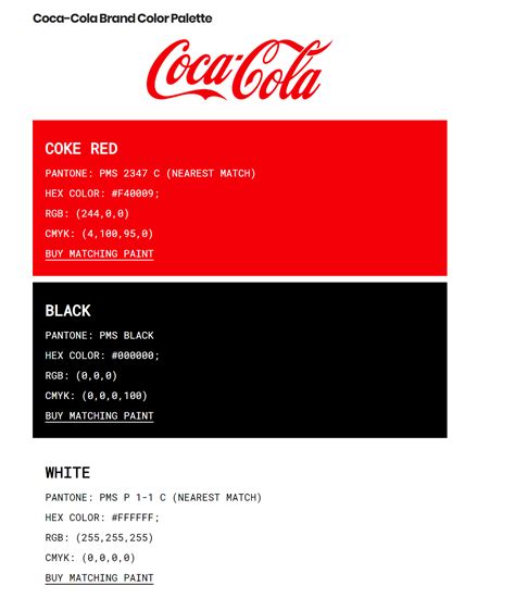 Simple Coca Cola Pantone 337c Birthday Colors