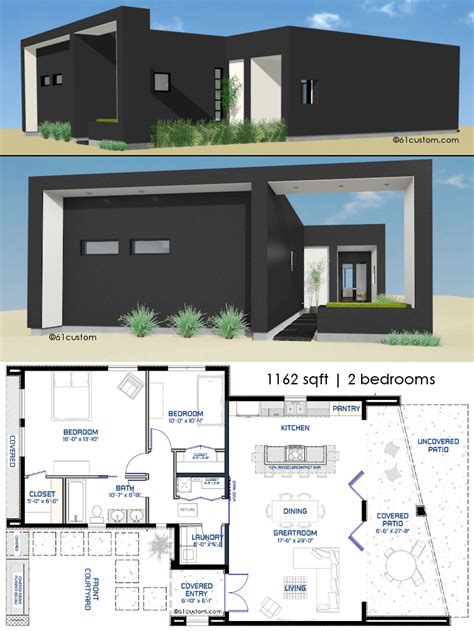 Small Ultra Modern House Floor Plans - floorplans.click