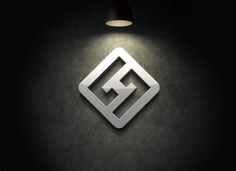 Free 3D Logo On The Wall Mockup PSD - Good Mockups