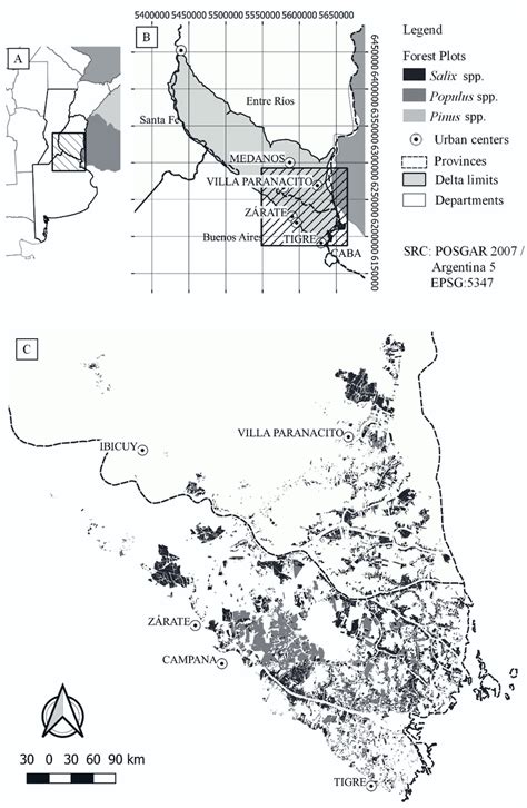 Location of the study area in the country (A), in the Lower Delta of ...