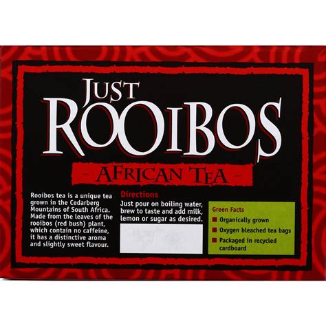 Just Rooibos African Tea Bags 40 Pack | Woolworths