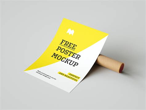 Free poster mockup - Mockups Design