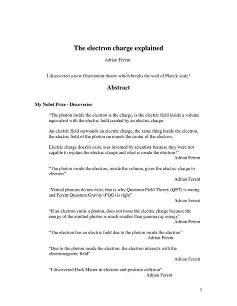 (PDF) The electron charge explained