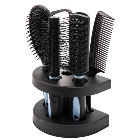 5PCS Hair Brush Comb Set with Shelf Hair Styling Tools Hairdressing ...