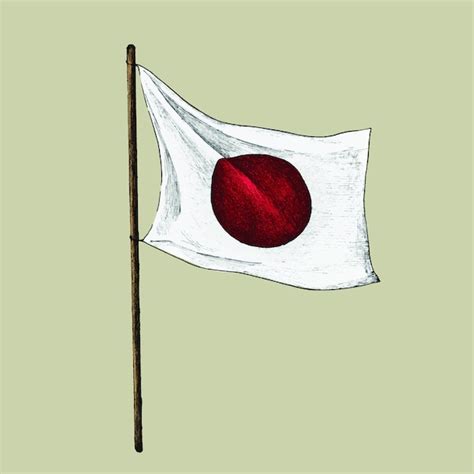 Premium Vector | Illustration of japanese flag