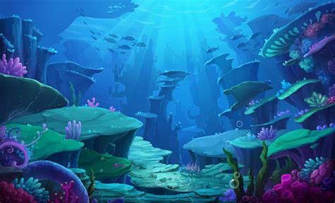 海底插画 - Google 搜索 | Underwater art, Underwater painting, Environment ...