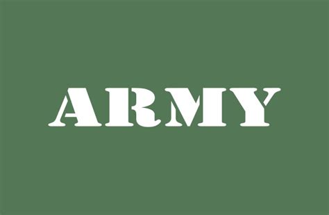 Army Font - Free Fonts