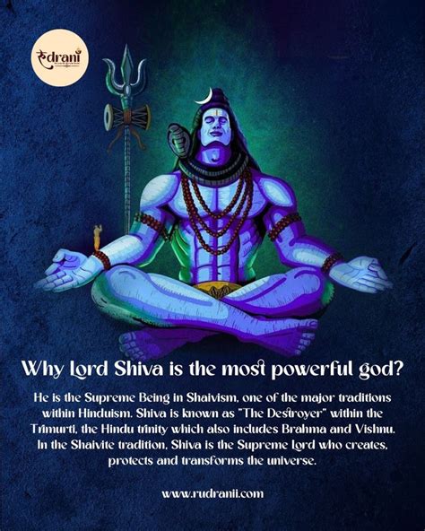 Why Lord Shiva is most powerful god ? | Lord shiva, Shiva, Shaivism