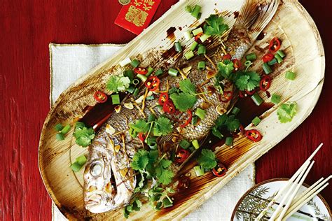 Whole snapper with garlic and ginger