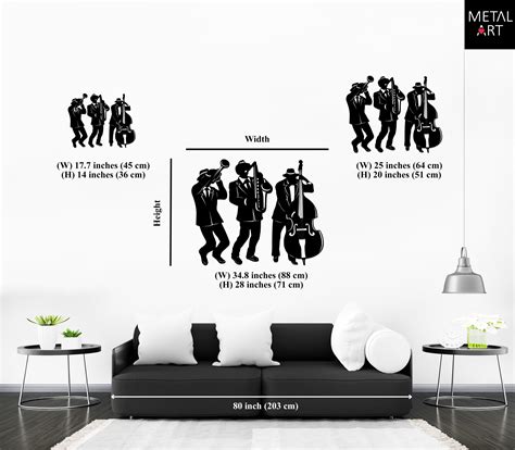 Jazz Metal Wall Art Jazz Trio Wall Decor Gift for Jazz - Etsy