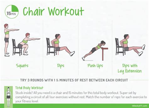 15 Minute Chair Workout - Becky Conti Fitness