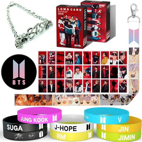 Alikpop BTS Gift Set Jin Jimin Suga Jhope Jungkook RM V Lomo Card ...