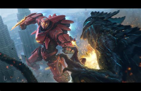 Pacific Rim | Hibiscus Dawn by SKtneh | Pacific rim jaeger, Pacific rim ...