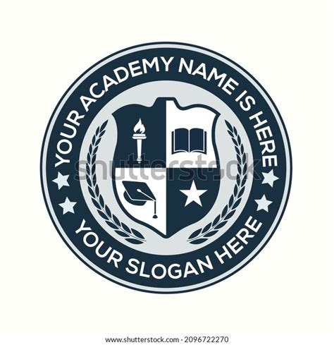 Academy Logo School Collage University Private Stock Vector (Royalty ...