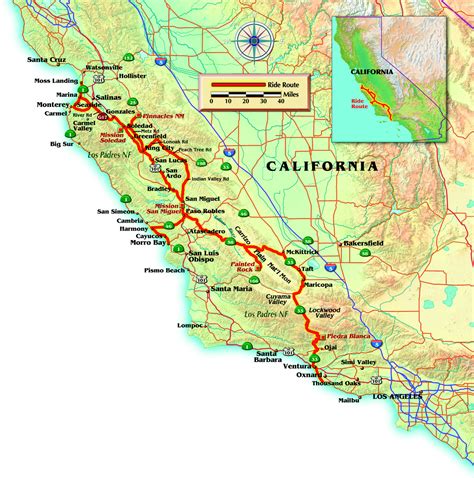 California State Route 1 - Wikipedia - Soledad California Map ...