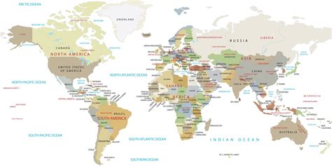 High Resolution World Map - GIS Geography