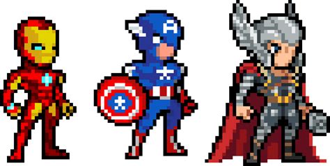 Pixel Art Facile Marvel - Pixel Art Grid Gallery