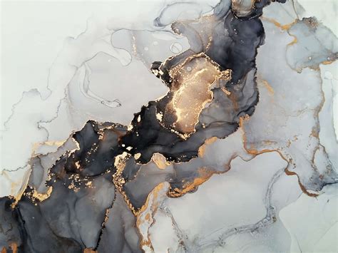 Black and gold marble wall decor Marble in art Abstract canvas...