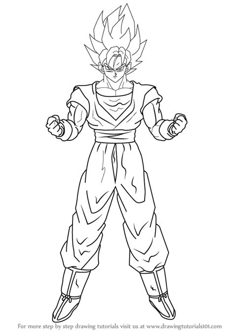 Learn How to Draw Goku Super Saiyan from Dragon Ball Z (Dragon Ball Z ...