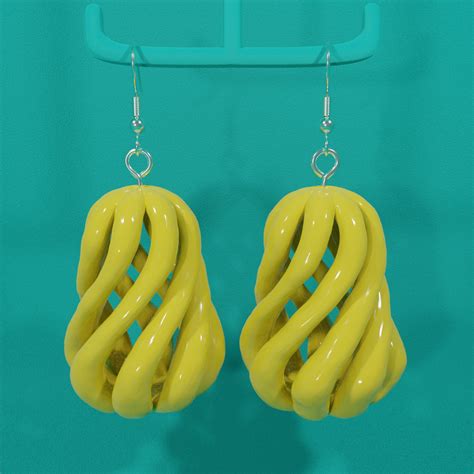 3D Printed Earrings / 3D Printed Jewelry / 3D Print Earrings / | Etsy