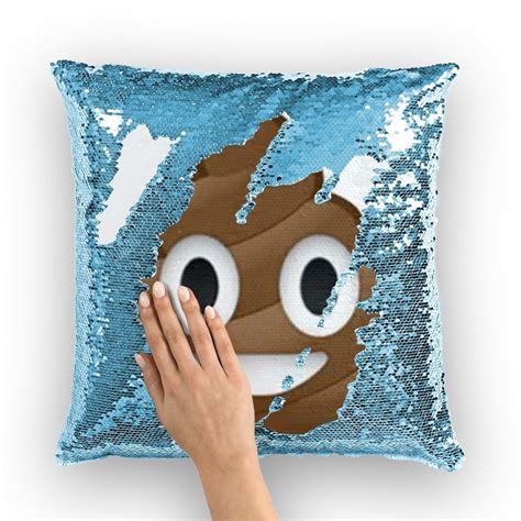 Poop Emoji Sequin Pillow Poop Emoji Sequin Cushion Funny | Etsy