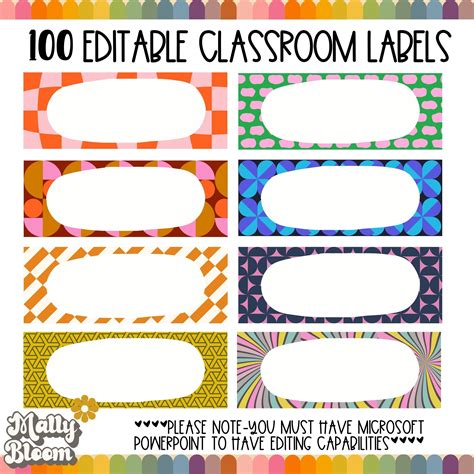 Editable Classroom Labels Classroom Printable Labels Class - Etsy