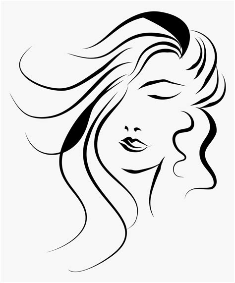 Woman S Face Line Art - Woman Face Vector Png, Transparent Png ...