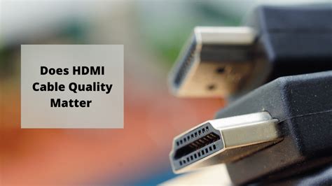 Does HDMI Cable Quality Matter | TekClue