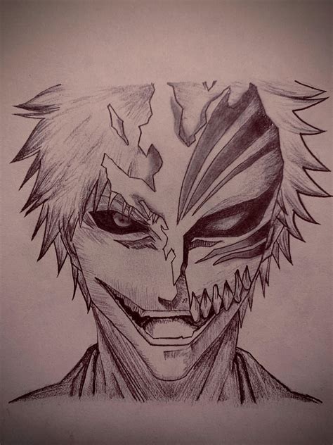 Here’s a drawing I made of ichigo kurosaki, hope you like it ! : r/bleach