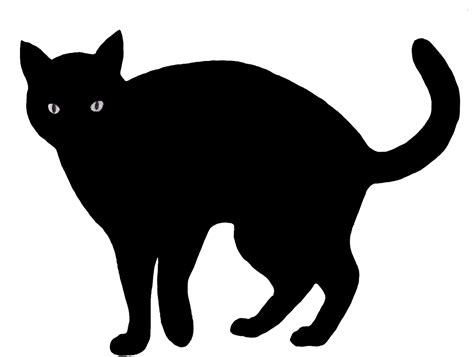 Free Black Cat Silhouette, Download Free Black Cat Silhouette png ...