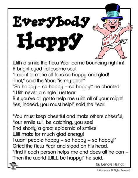 New Year's Poems for Kids | Woo! Jr. Kids Activities : Children's ...