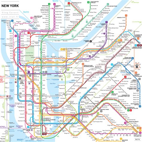 New York City Subway Map Printable