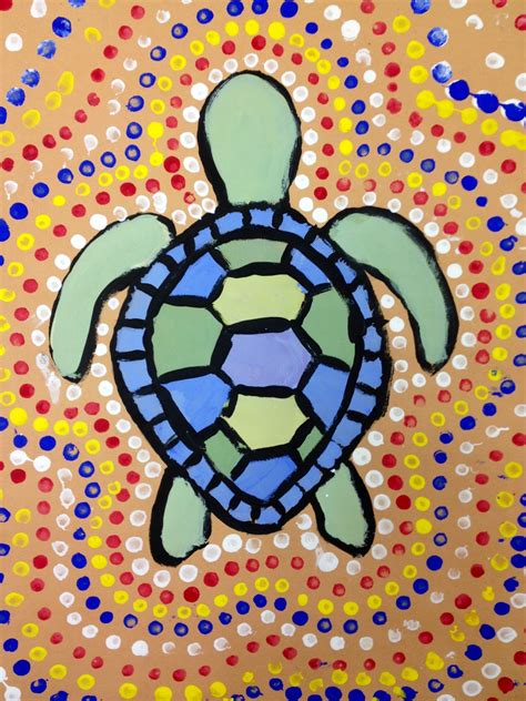 Art at Hosmer: Aboriginal Animal Dot Painting, Part 2